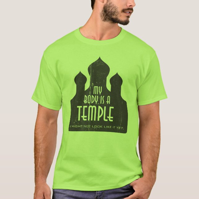 Camiseta Mi cuerpo es una plantilla del templo 1 (Anverso)