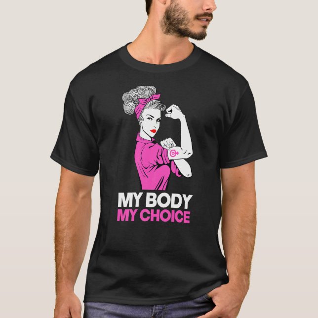 Camiseta Mi cuerpo mi elección Feminista Pro Elección Rig F (Anverso)