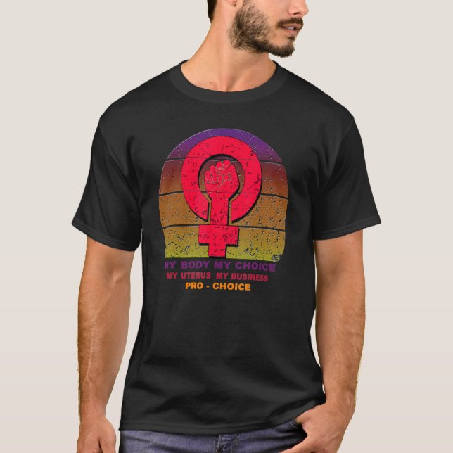 Camiseta Mi cuerpo Mi elección Mi Uterus Mi elección profes (Anverso)