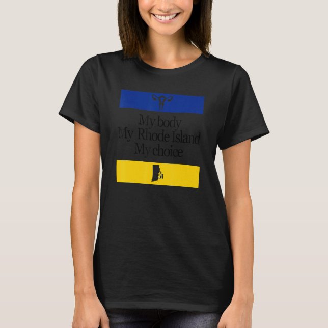 Camiseta Mi cuerpo Mi isla de Roda Mi elección de las mujer (Anverso)