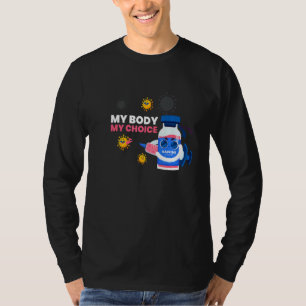 Camiseta Mi cuerpo puede elegir sin vacunas forzadas