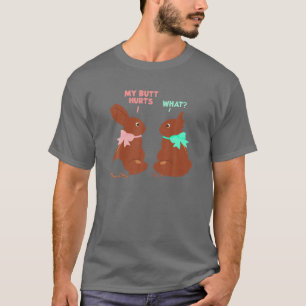 Camiseta Mi culo Duele A Los Hombres De Pascua De Conejo De