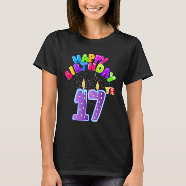 Camiseta Mi cumpleaños 17 (Anverso)
