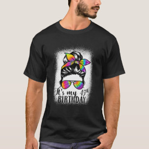 Camiseta Mi cumpleaños 45 años es el peluche de los tiros d