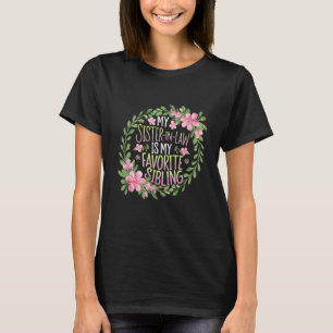 Camiseta Mi cuñada es mi pariente favorita gracioso