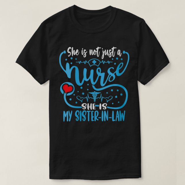 Camiseta "Mi cuñada es una enfermera orgullosa" (Diseño del anverso)