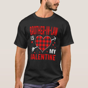 Camiseta mi cuñado es mi Valentine de San Valentín rojo
