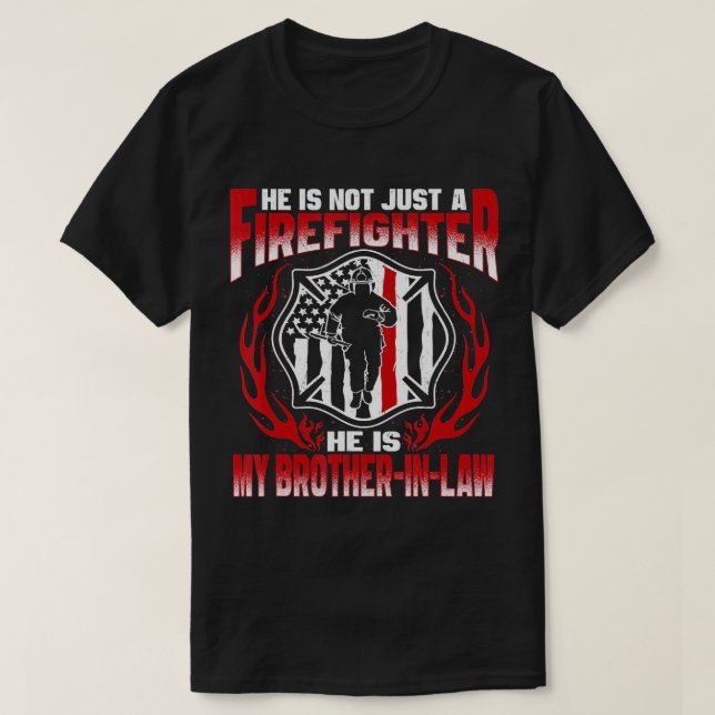 Camiseta Mi Cuñado Es Un Bombardero Orgulloso Sibl De Fuego (Diseño del anverso)