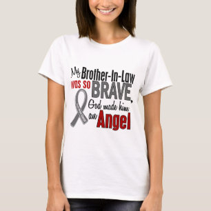 Camiseta Mi cuñado es un cáncer de cerebro del ángel 1