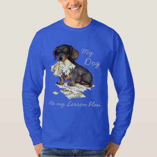 Camiseta Mi Dachshund comió mi plan de lección