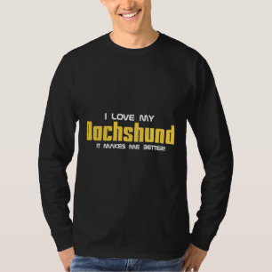 Camiseta Mi Dachshund Me Hace Mejor