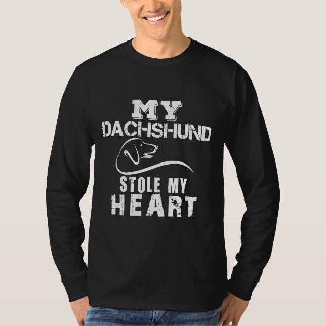 Camiseta Mi Dachshund Me Robó El Corazón (Anverso)