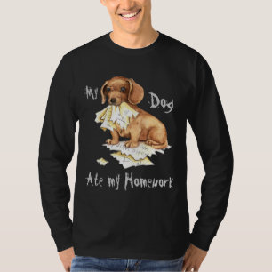 Camiseta Mi Dachshund Se Comía Mi Casa
