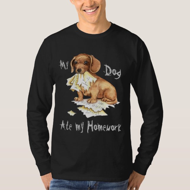 Camiseta Mi Dachshund Se Comía Mi Casa (Anverso)