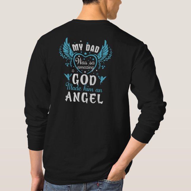 Camiseta Mi DAD fue tan increíble que dios lo hizo un ángel (Reverso)
