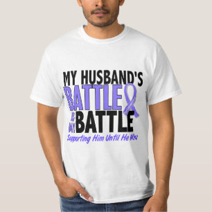 Camiseta Mi de la batalla cáncer del esófago del marido
