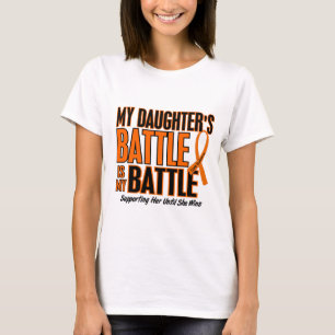 Camiseta Mi de la batalla leucemia de la hija también