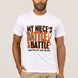 Camiseta Mi de la batalla leucemia de la sobrina también