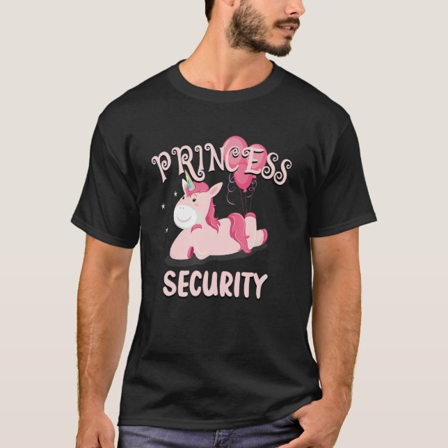 Camiseta Mi deber de seguridad de princesa favorita y luego (Anverso)