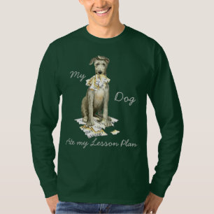 Camiseta Mi Deerhound escocés comió mi plan de clases