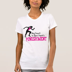 Camiseta MI deporte es hembra de funcionamiento del castigo