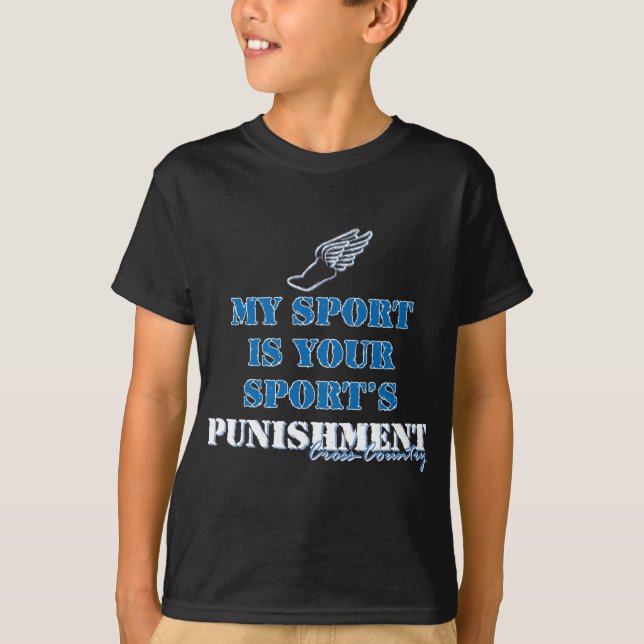 Camiseta Mi deporte es tu castigo deportivo - Cruzando el p (Anverso)