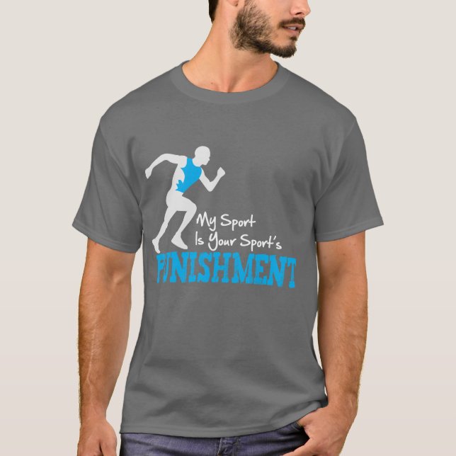 Camiseta MI deporte es varón corriente del castigo de su (Anverso)