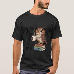 Camiseta Mi día comienza al revés me despierto cansado voy 