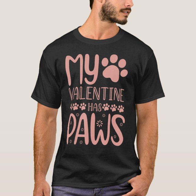 Camiseta Mi Día de San Valentín Ha Visto A Gato Mamá Kitten (Anverso)