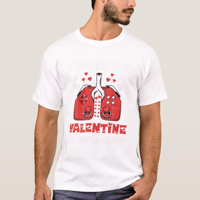 Camiseta Mi Día de San Valentín Pajama (Anverso)