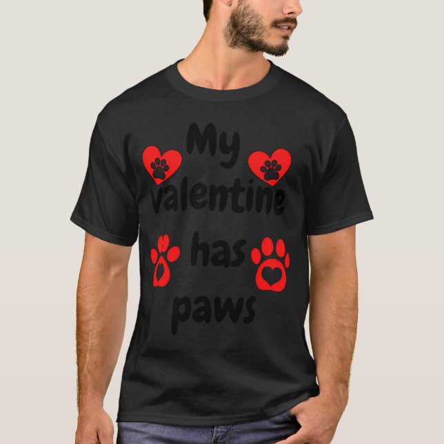 Camiseta Mi Día de San Valentín Tiene Patas (Anverso)