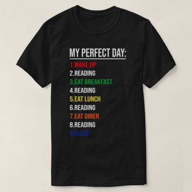 Camiseta Mi día perfecto (Diseño del anverso)