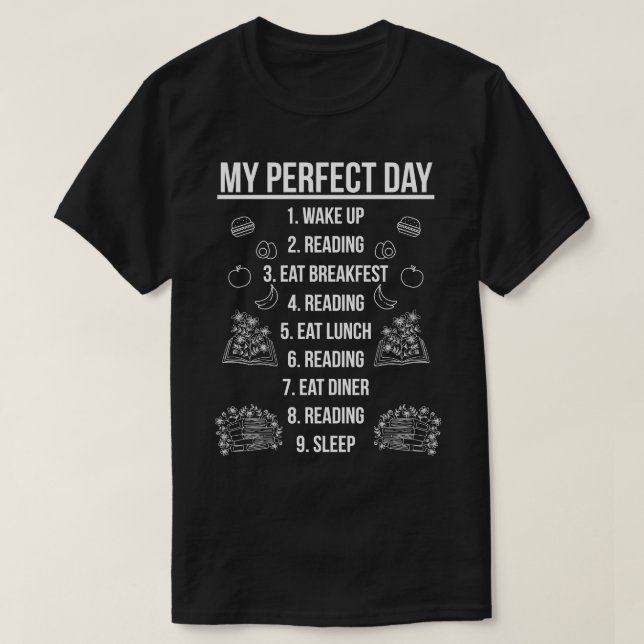 Camiseta Mi día perfecto 1 (Diseño del anverso)