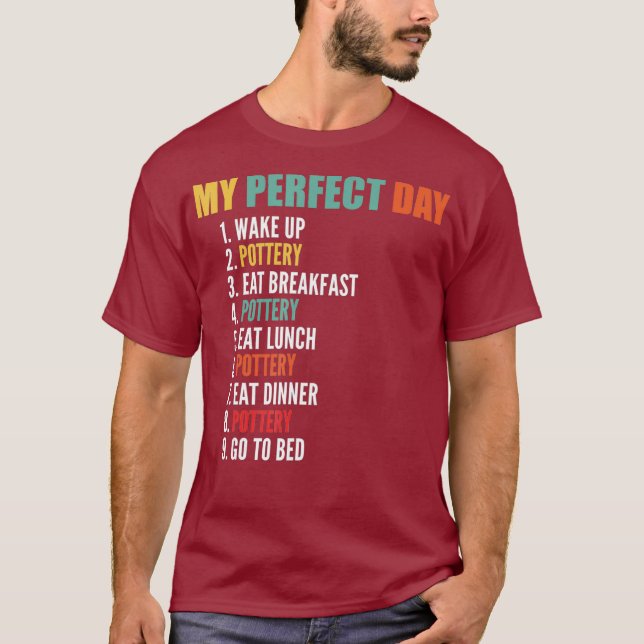 Camiseta Mi Día Perfecto Gracioso (Anverso)