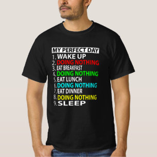 Camiseta Mi Día Perfecto No Hace Nada Gracioso Jugador Reg