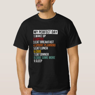 Camiseta Mi Día Perfecto Para Coders Y Programadores