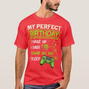 Camiseta Mi día perfecto para juegos de video regalos de ju