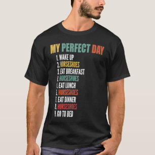 Camiseta Mi día perfecto y divertida herradura