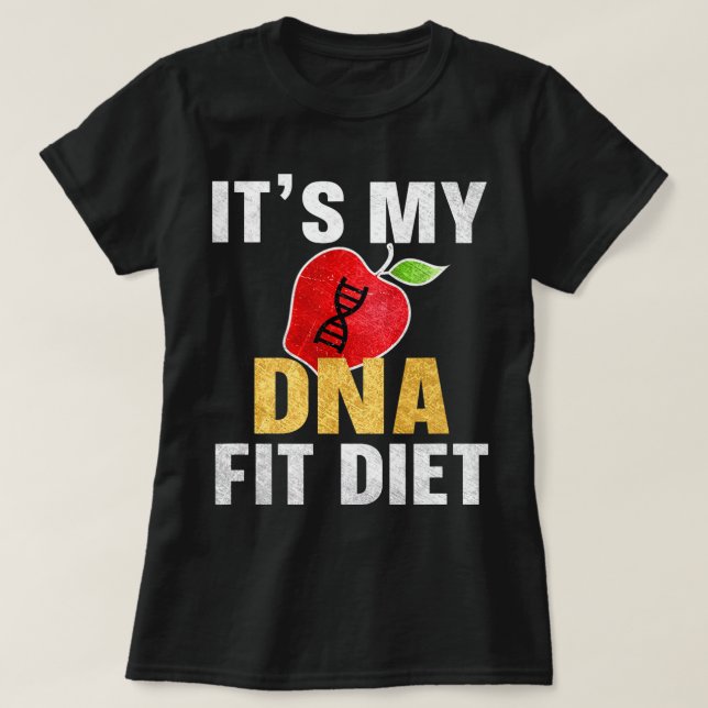 Camiseta Mi dieta del ADN Fit (Diseño del anverso)
