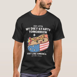 Camiseta Mi dieta empieza mañana