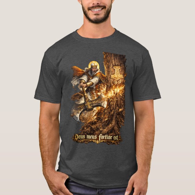 Camiseta Mi Dios es Más Fuerte (Anverso)