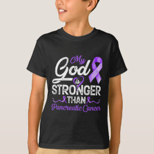 Camiseta Mi Dios Es Más Fuerte Que El Cáncer De Mama Pancre