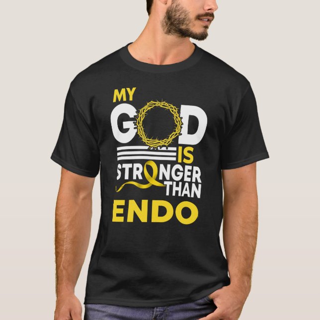 Camiseta Mi Dios Es Más Fuerte Que La Cinta De Conciencia D (Anverso)