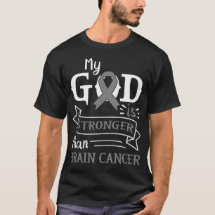 Camiseta Mi Dios Es Más Fuerte Que La Cinta Gris Del Cánc