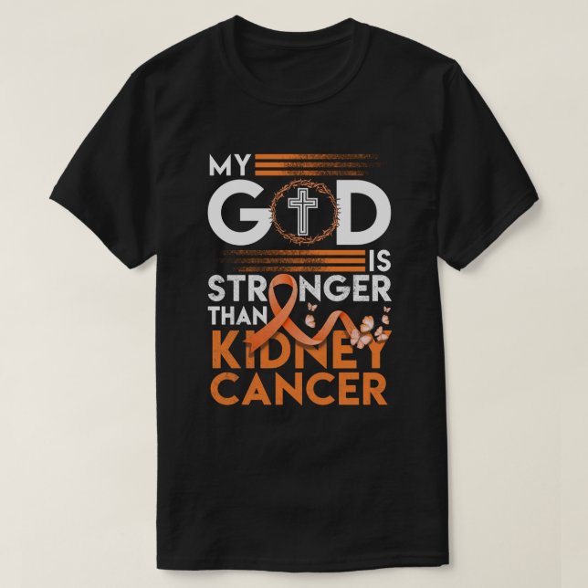 Camiseta Mi Dios Es Más Fuerte Que La Conciencia Sobre El C (Diseño del anverso)