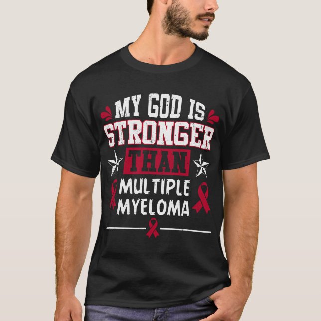 Camiseta Mi Dios Es Más Fuerte Que La Conciencia Sobre Múlt (Anverso)