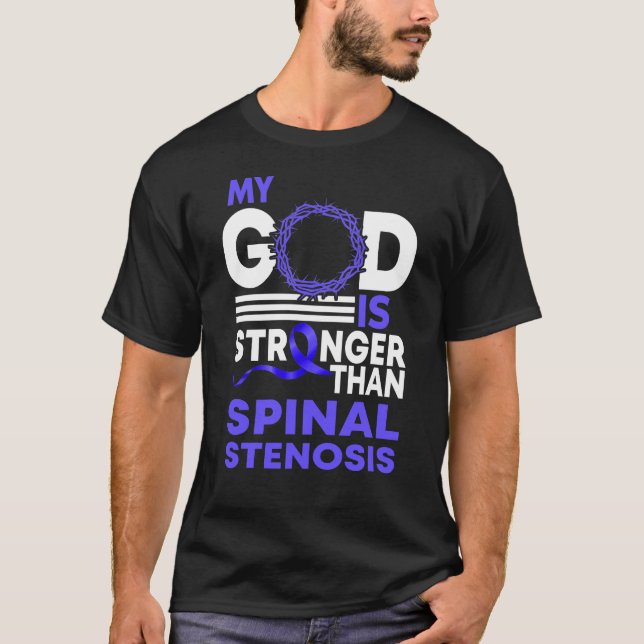 Camiseta Mi Dios Es Más Fuerte Que La Sensibilización Sobre (Anverso)
