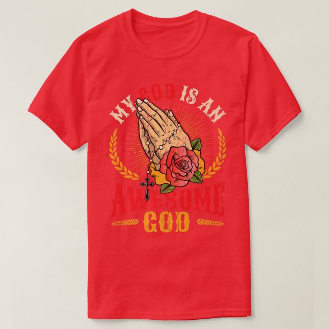 Camiseta Mi Dios Es Un Dios Increíble Premio Religioso Espi (Diseño del anverso)