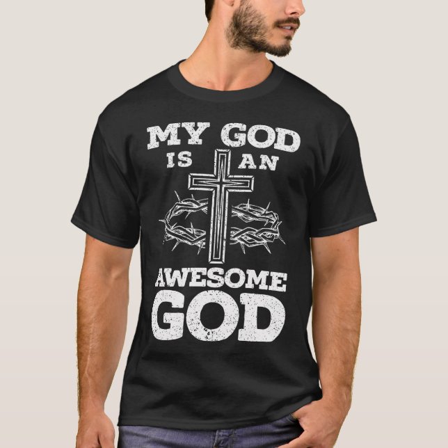 Camiseta Mi Dios es un Dios maravilloso Dios Cristiano Jesú (Anverso)