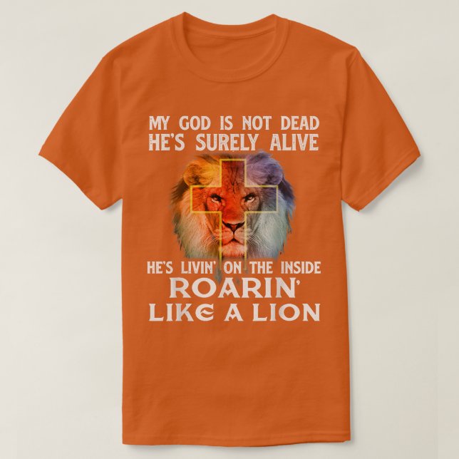 Camiseta Mi Dios no está muerto Cristiano Cristiano Cíclico (Diseño del anverso)